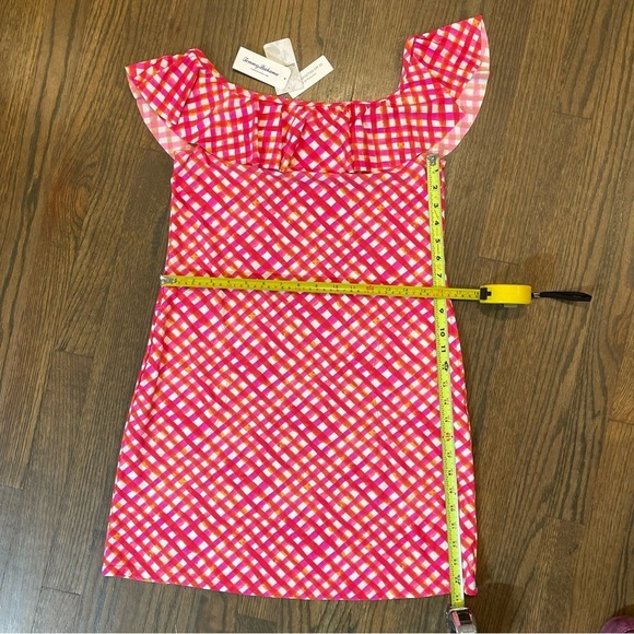 NWT Tommy Bahama HARBOUR ISLAND OFF THE SHOULDER RUFFLE SPA DRESS PARADISE CORAL - Picture 6 of 9